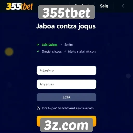 Como criar uma conta no site 355tbet
